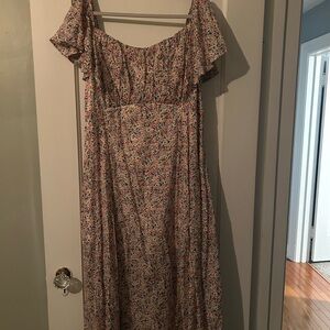 Floral Off-Shoulder Dress